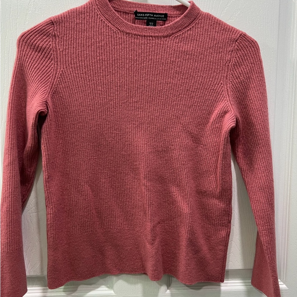Saks Fifth Avenue Pink Sweater